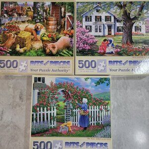 Lot of 3 Bits and Pieces Puzzles